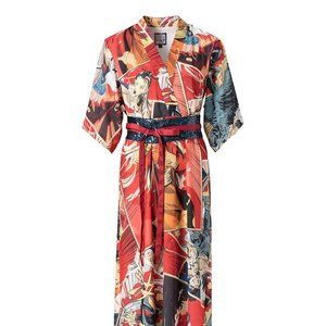 MUKZIN Comic Book Pattern Women Long Dress
